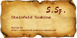 Steinfeld Szabina névjegykártya